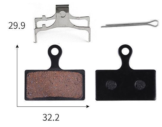 Дискові гальмівні колодки shimano G03S XTR/XT/SLX/DEORE/ALFINE/ULTEGRA Органіка А19ОРГ фото